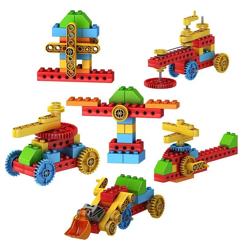 Enlightenment Science and Education Assembled Puzzle Building Blocks Large Particle Gear Building Blocks