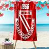 Energie Cottbus Print Strandtuch, Großes Weiches Schnelltrocknendes Handtuch für Strand Camping Schwimmen