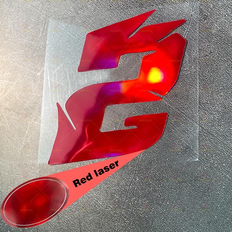 1pc Red Laser Motorcycle Number Stickers Waterproof for Refit Motorbike Helmet Fairing Bicycle Scooter Universal Vinyl Decals