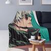 Gojo Satoru Jujutsu Kaisen  Blanket Soft Warm Flannel Throw Blanket Plush for Bed Living Room Picnic Travel Home Sofa
