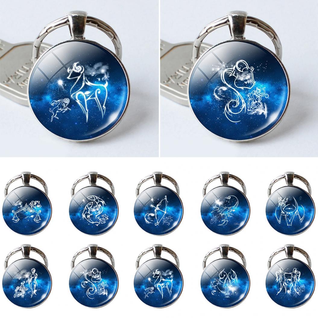 

Одно лицо круглые стекло 12 созвездие знак зодиака кулон брелок брелок