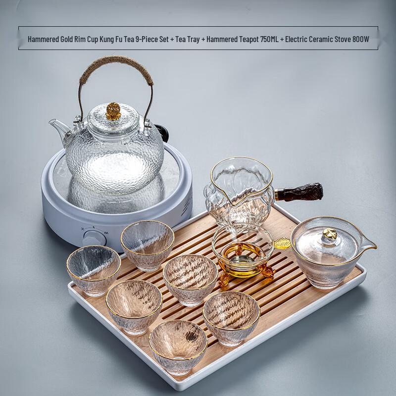 Naijiang Light Luxury Glass Kung Fu Tea Set