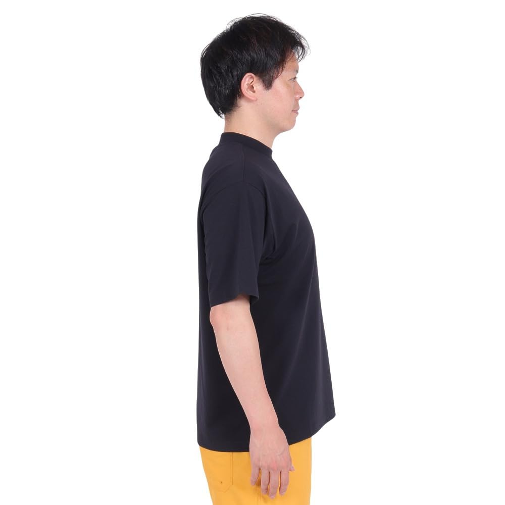 Jack Wolfskin Short Sleeve Pocket JP UR ENGINEER MOCK Everyday black Men's T-Shirt (TEXADRI Moisture-Wicking, Quick-Drying, Breathable) [5034471 / T]