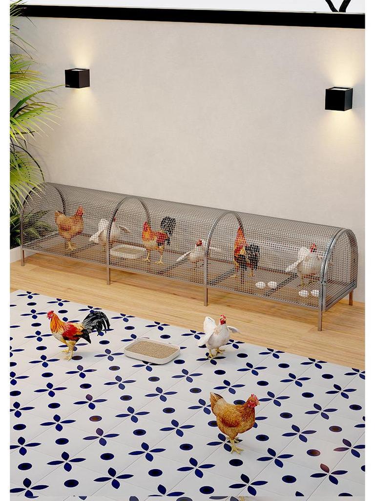 Reinforced Poultry & Rabbit Coop: Rodent & Weasel-Proof, Excellent Droppings Leakage, Thickened Bottom