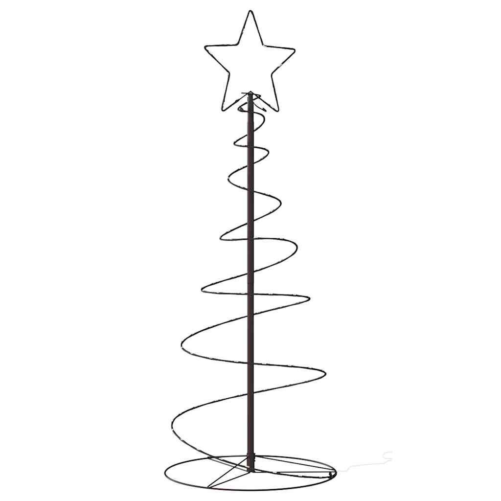 Vidaxl Stożkowa Choinka Z Lampek, 80 Ciepłych Białych Led, 120 Cm