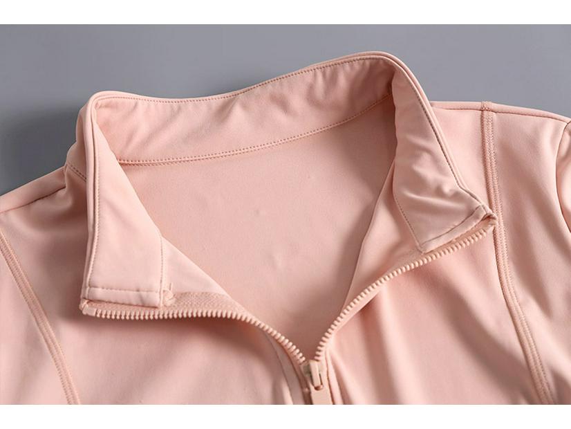 Women's Autumn & Winter Slimming Zipper Sports Jacket - Plus Size, Long Sleeve, Running Fitness Top