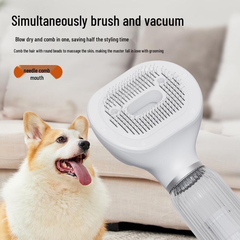 4-in-1 Multifunctional Pet Hair Suction Comb for Dogs and Cats