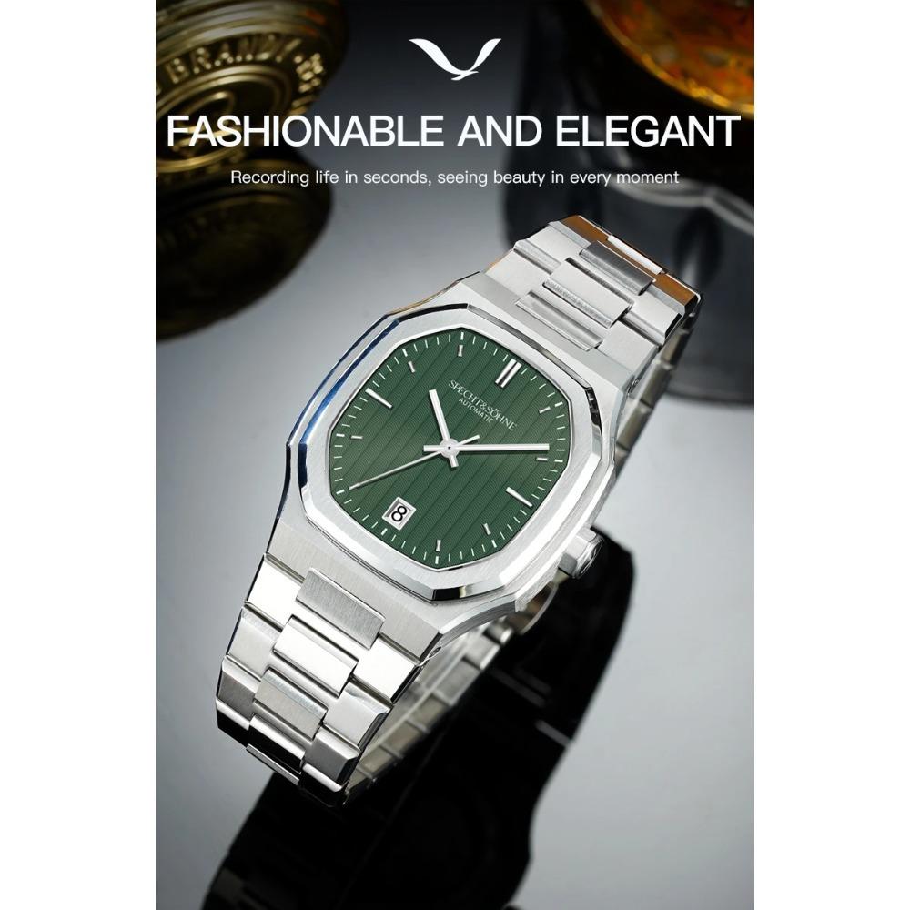 New Arrivals Specht&Sohne Watch 37MM Automatic Watches For Men Japan 8215 Movt Sapphire Crystal Stainless Steel 50M Waterproof