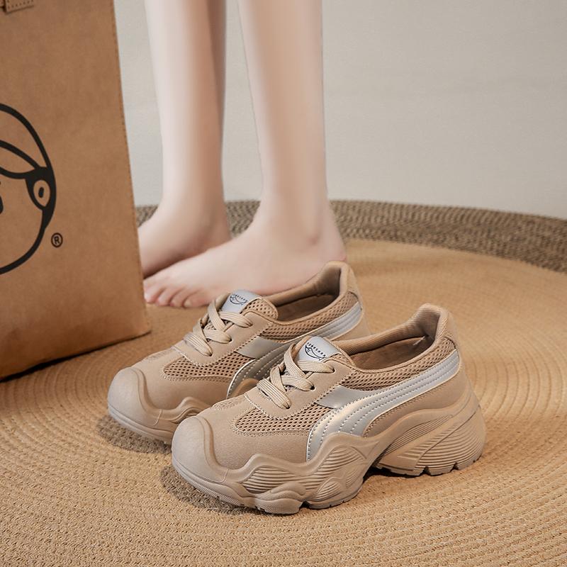 CRLAYDK Fashion Women's Walking Shoes Mesh Slip On Nurse Work Breathable Sneakers Platform Comfortable Loafers Casual Tennis