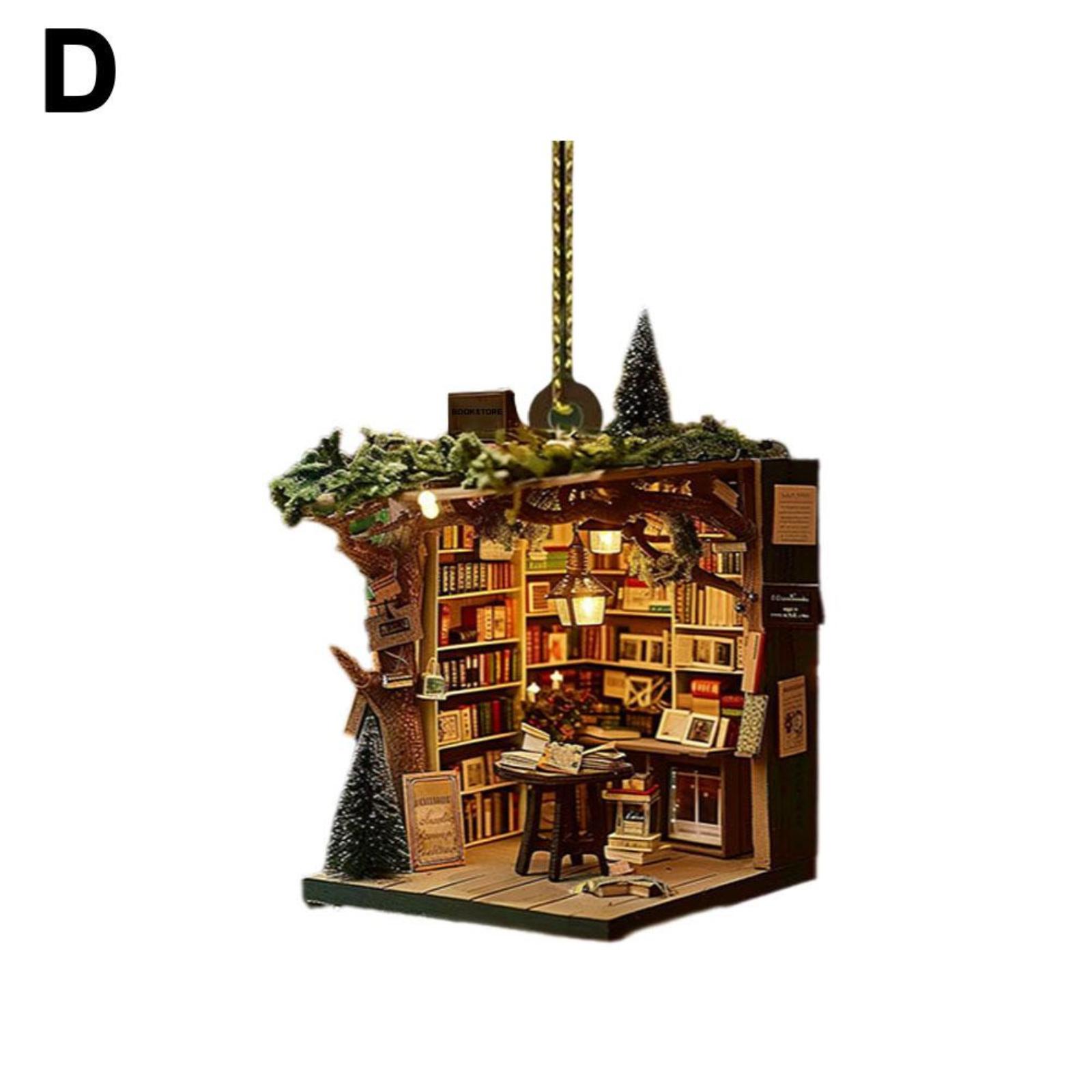 

2D Flat Acrylic Keychain Car Rearview Mirror Accessories Backpack Pendant One Size