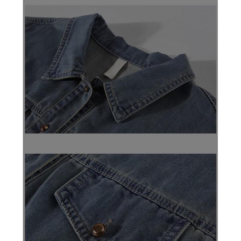 Summer 2026 Retro Hong Kong Style Petite Women's Short-Sleeve Denim Shirt