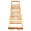 Multifunktionales Bambus Badewannenablagegestell Weinbuch Aufbewahrungsregal Duschorganisator Badezimmerzubehör