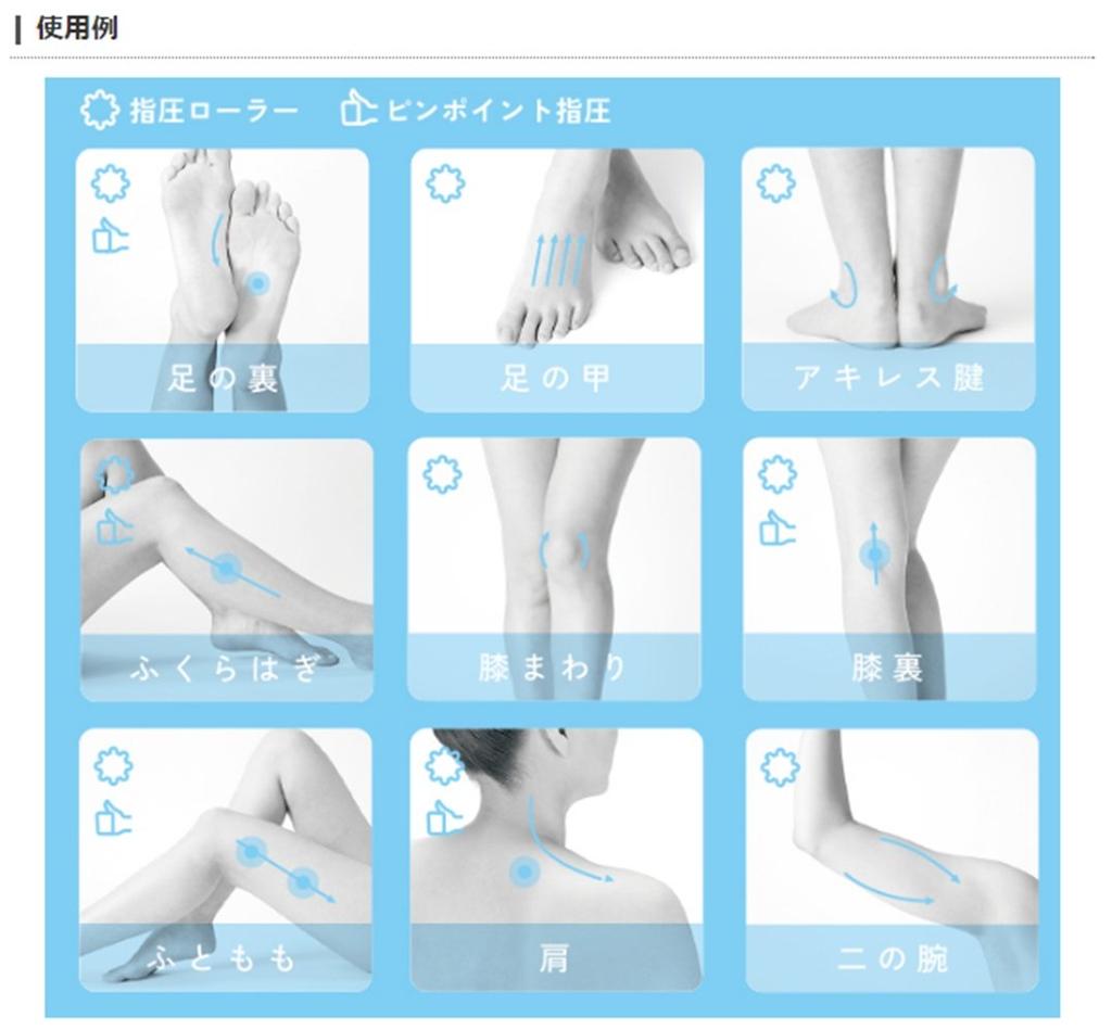 ELECOM Handy Roller Massager Ekuria Blue HCM-RV01BU