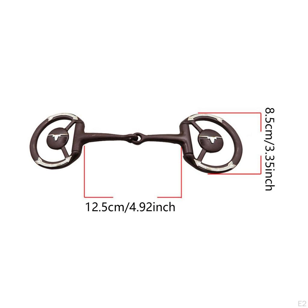 Horse Bit Cheek Snaffle Heavy Duty for Harness Classic Accessories Training Outdoor Chewing