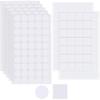 Zonon 280 Pieces Double Sided Sticky Dot Stickers Adhesive Squares Removable Circle Square Putty No Trace Clear Sticky Tack Waterproof Mounting Putty