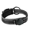 QR Code Waterproof Positioning Pet Collar with AirTag Protective Case Reflective Explosion-Proof Flashing Dog Collar