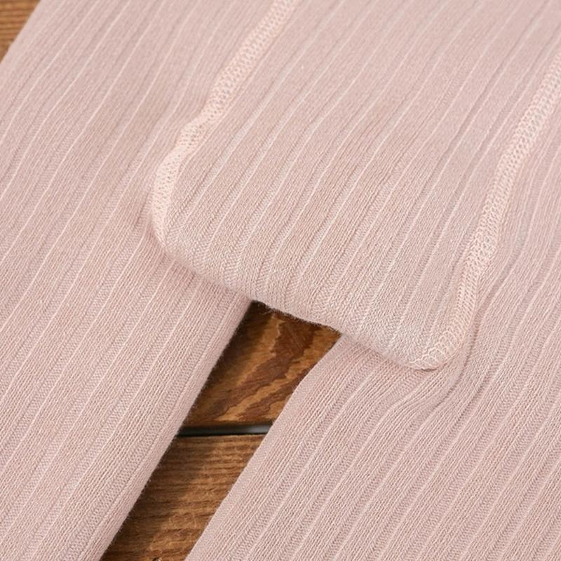 Baby Mädchen Strumpfhose Warm und Weich Kinder Thermo Leggings Einfarbig Schleifchen Dekor Strumpfhose für Kalte Jahreszeiten