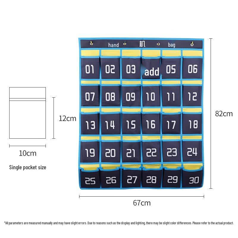 TaTanice 30-Pocket Phone Storage Hanging Bag