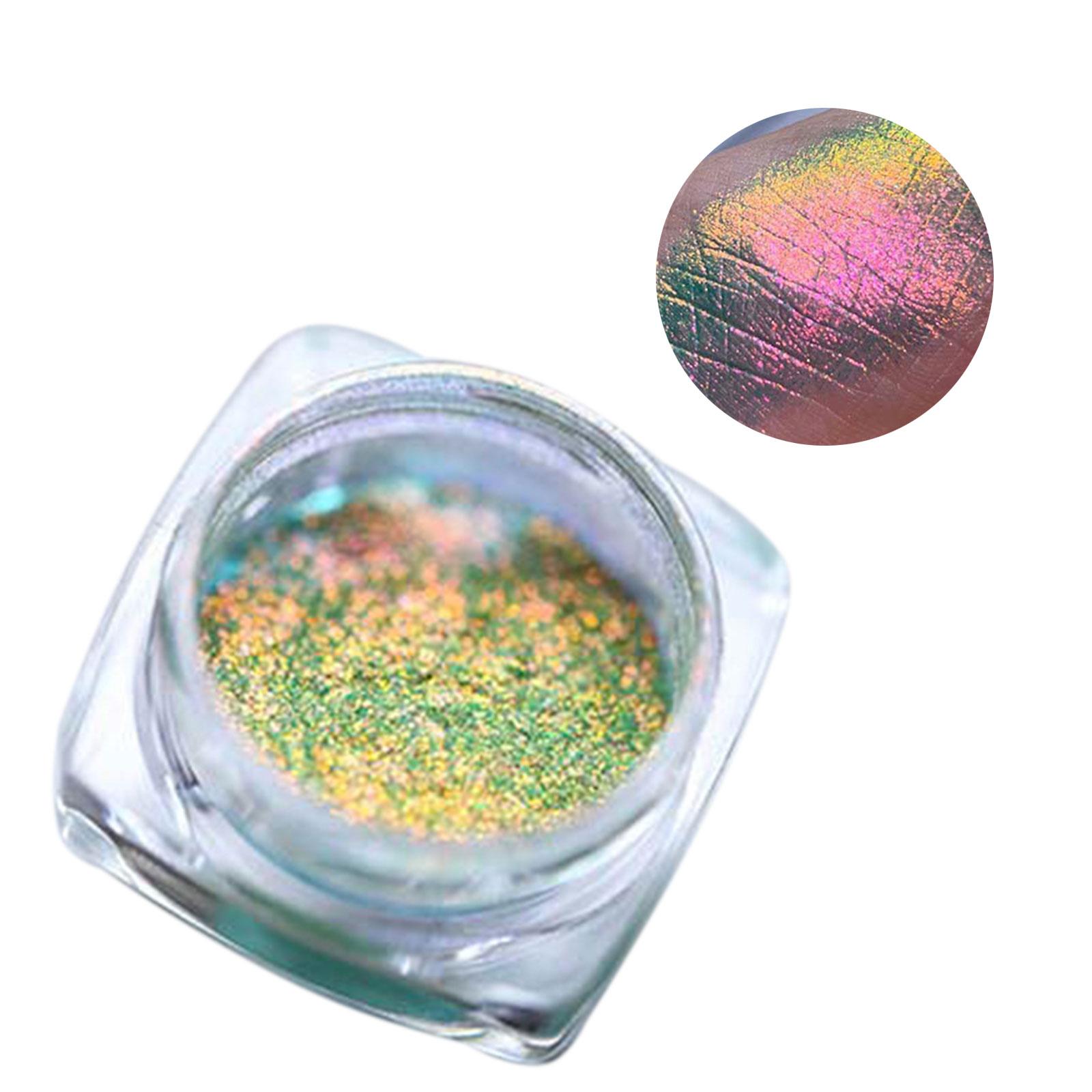 

Пудра для ногтей Chameleon Chrome, пигмент для изменения цвета, блестящая пыль, зеркальный эффект для гель-лака, декор для дизайна ногтей 2