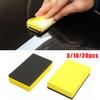 5/10/20PCS Sponge Brush Car Cleaning Detailing Foam Pads Polishing Sponge Tool Waxing Yellow Top Sale Hot Sale