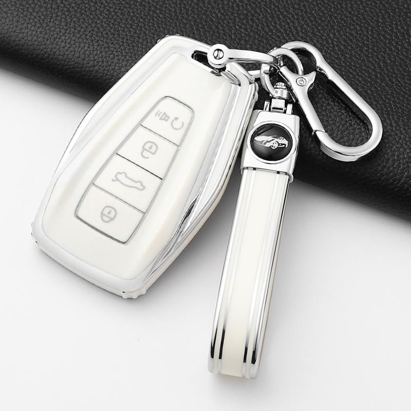 Fashion Tpu Car Key Case Cover Shell Fob For Geely Atlas Boyue Nl3 Coolray X6 X7 Ex7 Emgrand Kulrey Gt Gc9 Keychain Accessories