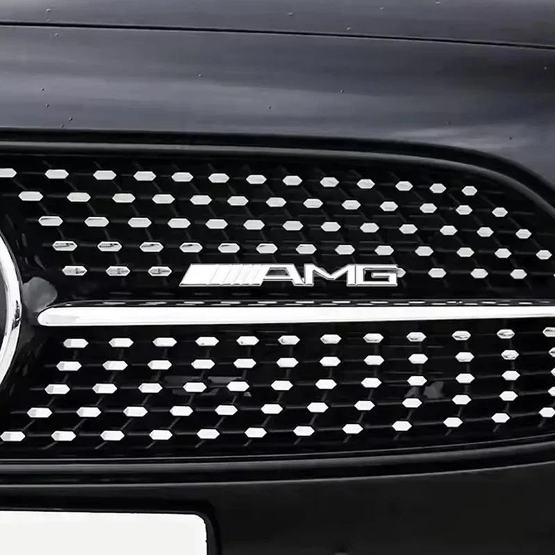 Autoaufkleber 2025 Heiß Für Mercedes Benz Auto Heckklappen-Emblem Aufkleber Frontgrill-Emblem Zubehör für Mercedes Benz AMG W204 W20