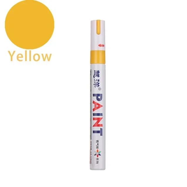 Marcador de Tinta Permanente de Borracha Impermeável Branco Multicolorido Desenho Pneu de Carro Sulco Ambiental Caneta Marcadora para Pintura de Pneus
