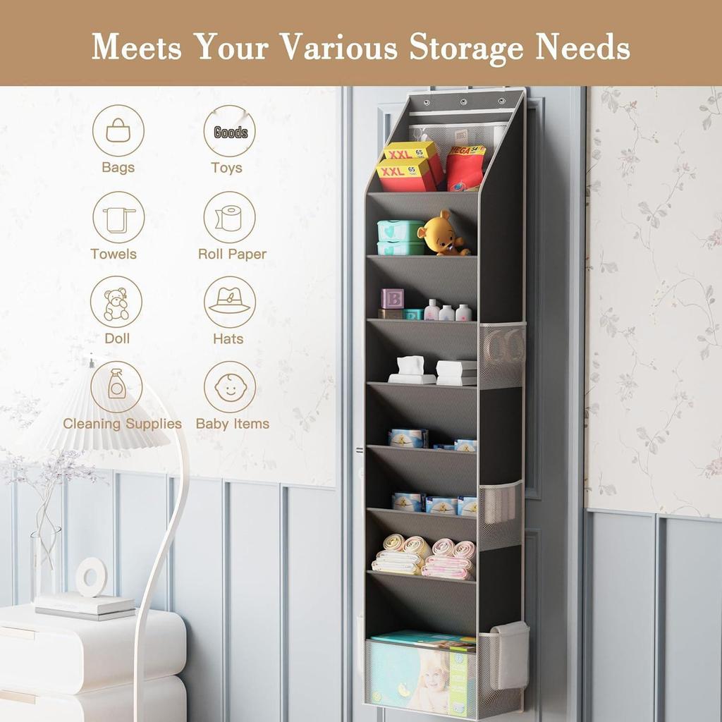 Cross-Border Hanging Storage Bag: Oxford Cloth Shoe & Sundries Organizer