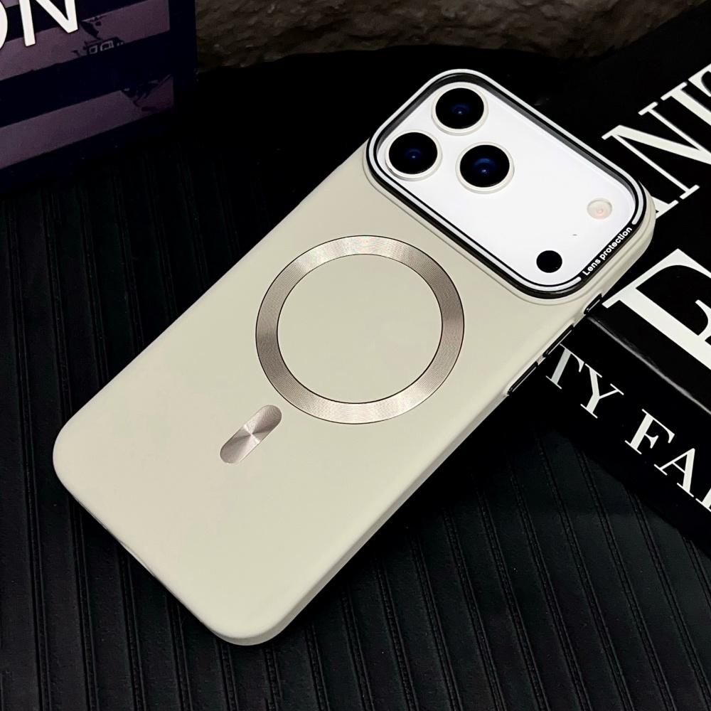 Luxury For Magsafe Solid Color Matte Magnetic Wireless Charge Case For iPhone 17 15 14 13 11 12 16 Pro Max Hard Bumper Cover