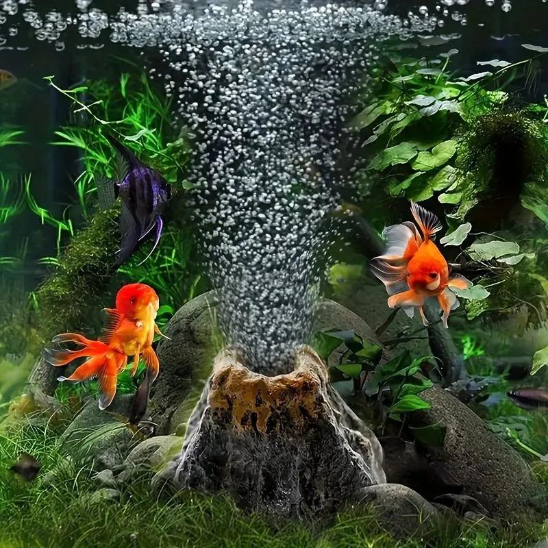 

Aquarium Landscaping, Aquarium Decoration, Artificial Mountain And Volcanoes, Pumps One Size жовтий
