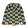 Clape Knit Cap for Men and Check Simple and Watch Cold Warm Hat for Outdoor Snowball Fishing Women, Polyester, Stretchy, Double-Layer Fabric, 2-Color