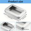 8/13/22pcs Metal Tin Boxes with Lids Transparent Top Rectangular Storage Containers for Candles Candy Gifts Ointments Treasures