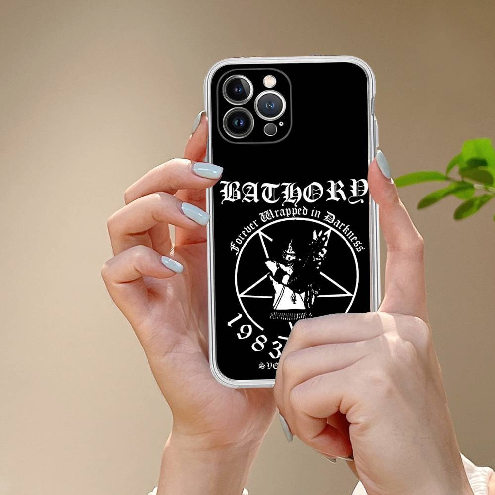 Bathory Quorthon Band Singer Phone Case For IPhone 17 16 15 14 13 11 12 Pro Max 16 Plus Transparent