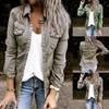 Ladies Denim Jacket Long Sleeve Fashion Solid Color Denim Jacket Women