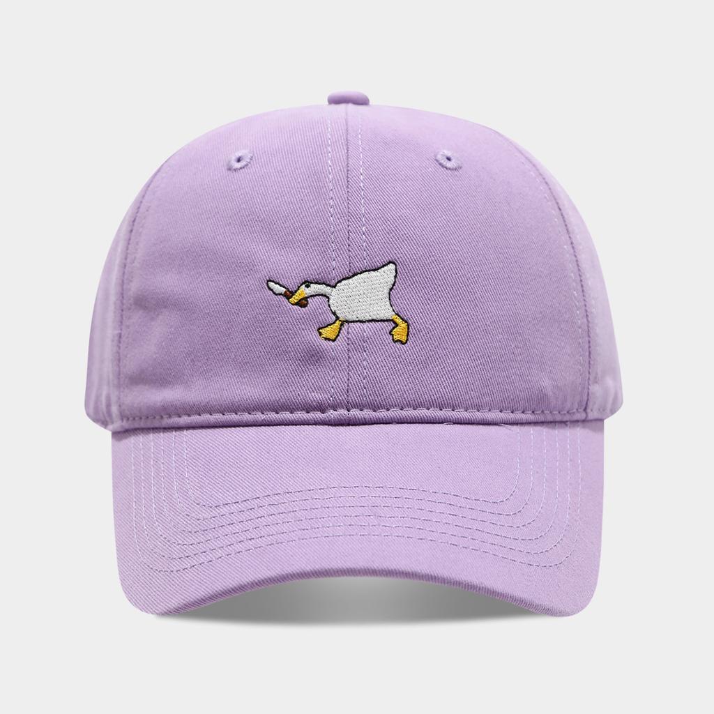 Cute Embroidered Goose Baseball Cap for Women Casual Adjustable Summer Sun Protection Golf Cap Fashion Cartoon Animal Peaked Cap