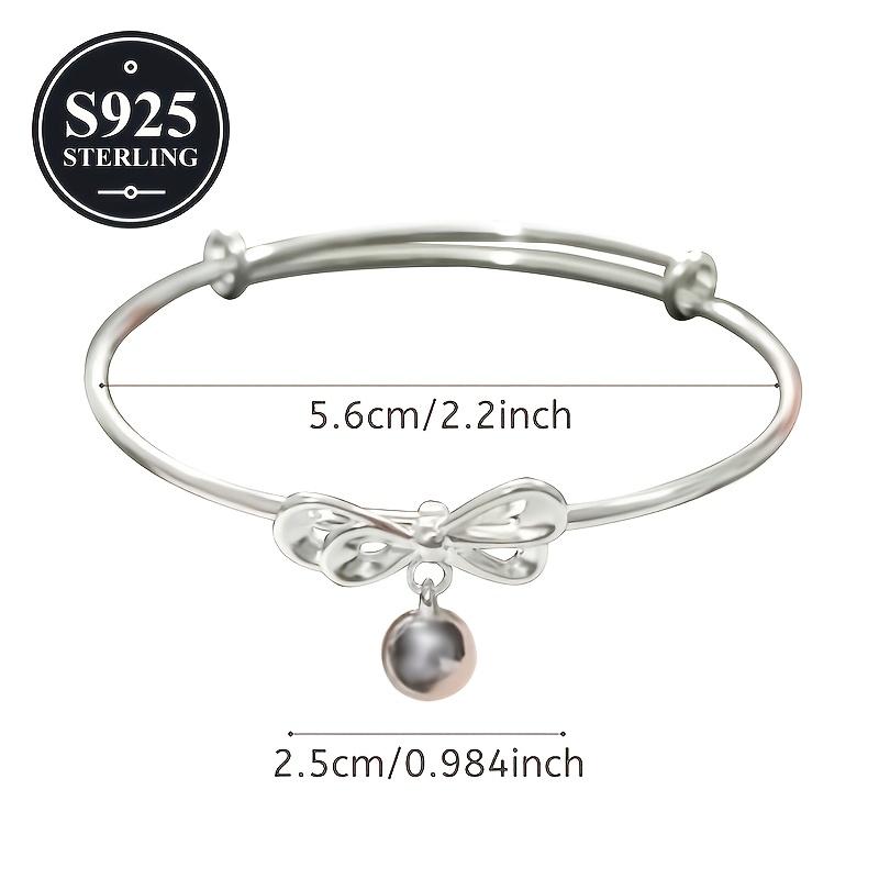 925Hypoallergenic, sweet, fresh, and stylish bow bracelet, a high-end exquisite gift suitable for all seasons, can be given to a girlfriend as a