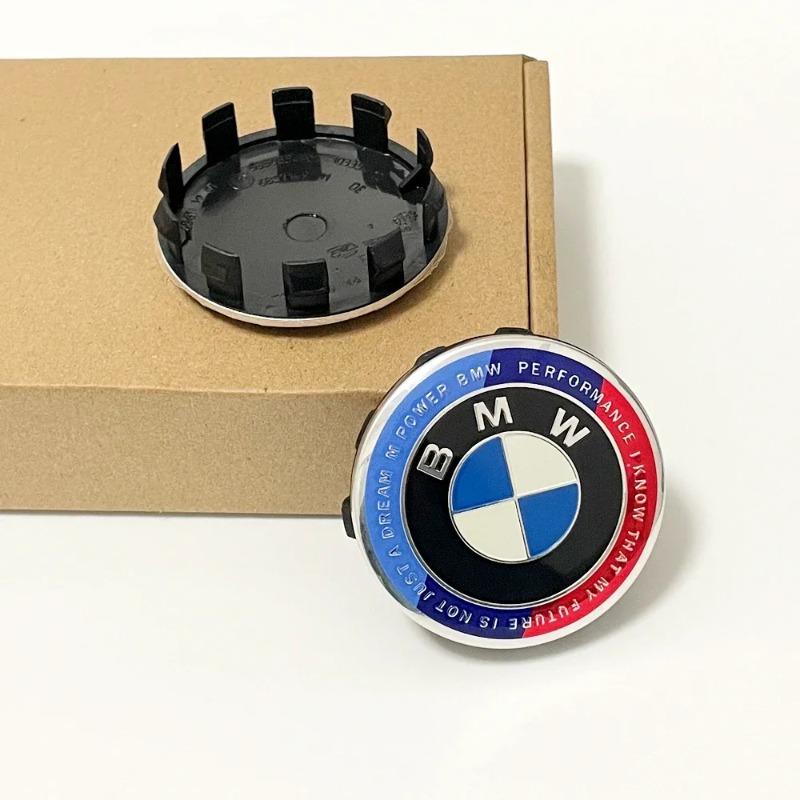 4 STÜCK BMW Radnabenkappen 68mm 56mm Blau Weiß Nabenkappe Für BMW E46 E90 E30 F10 F30 X5 X3 E39 F25 E60 E91 E87 M Autozubehör