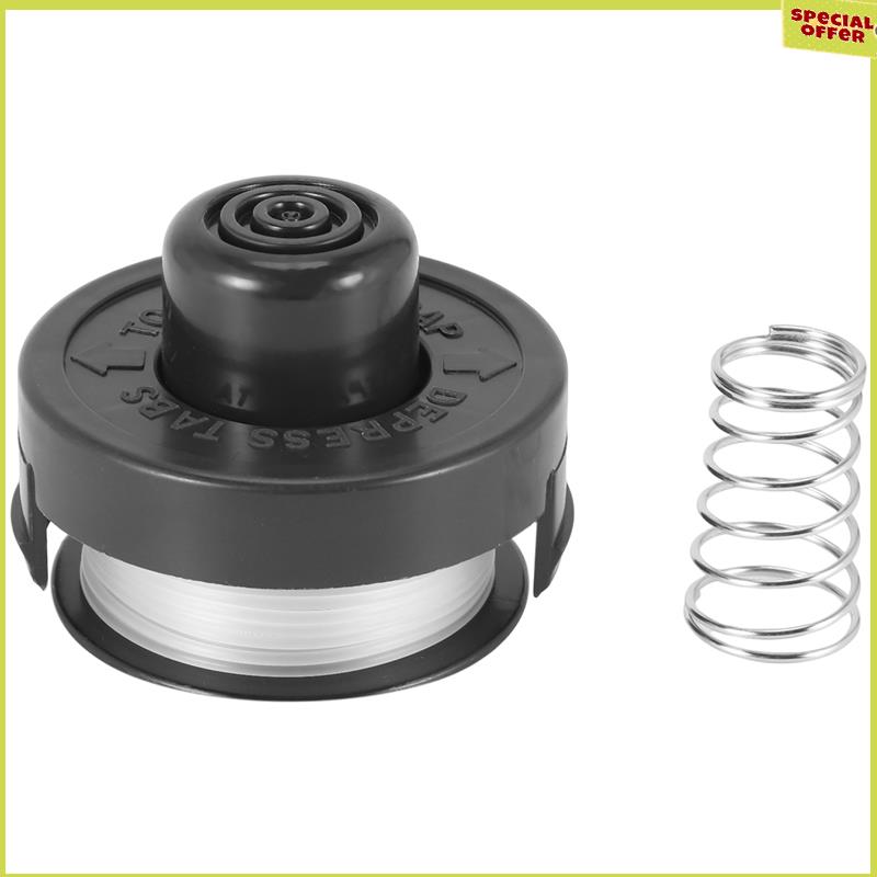 A34R RS-136 Replacement String Trimmer Spool Line For BLACK+DECKER ST4000 ST4500 (1 Spool, 1 Cap And 1 Spring)