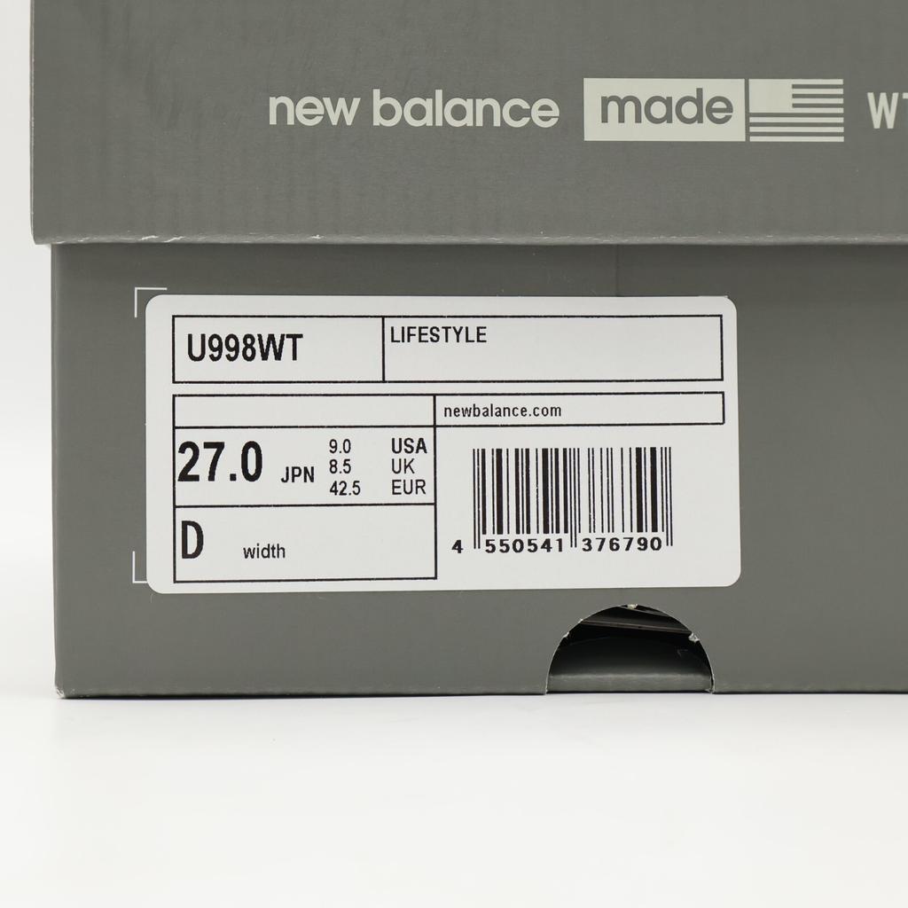 U998WT WTAPS New Balance 998 Gray (Men's)