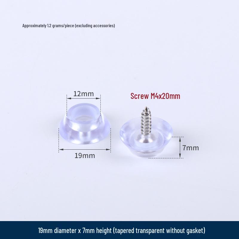 Transparent Anti-Slip Silicone Pads for Furniture Feet