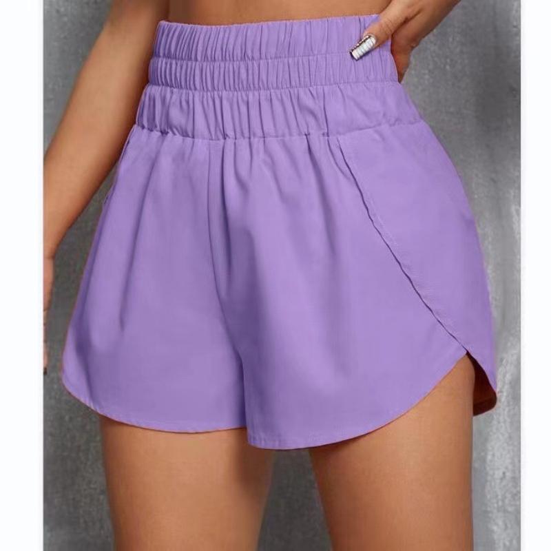 

Yoga Shorts Women Fitness Elastic Running Workout Short Leggings for Ladies Gym Sport Shorts Fitness Sportwear XS фиолетовый