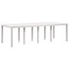 Garden Dining Set 9 pcs White and Taupe PP