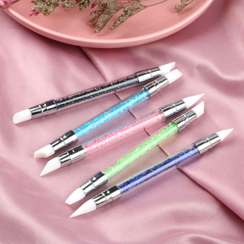 Double-Headed Nail Art Silicone Embossing & Carving Pen Set