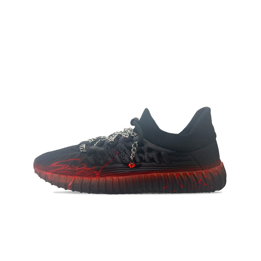 Adidas Originals Yeezy Boost 350 V2 Low top Casual Shoes Unisex Black Gold Silver IG9606(Team470-)
