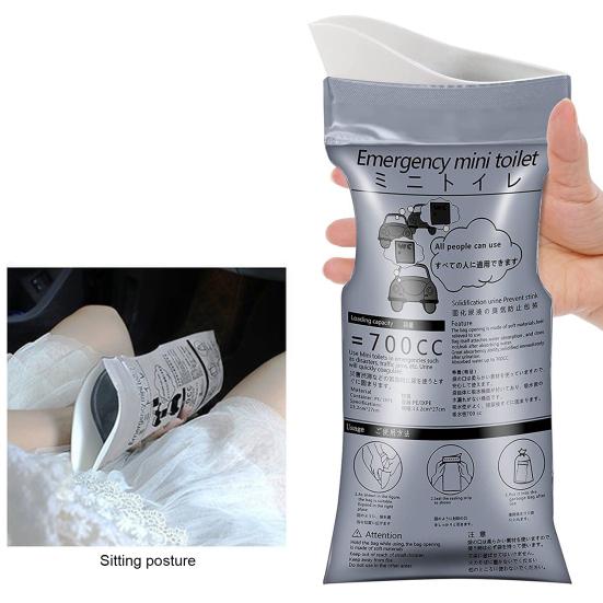 700ml Vomit Bag Disposable Ergonomics Rapid Solidification Motion Sickness Water Absorption Car Emergency Urine Bag Travel Use