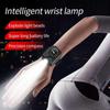 LED Wristwatch Flashlight Multi‑Functional Wristlight USB Rechargeable Wrist Watch Torch Light Power Display 4 Modes for Sports