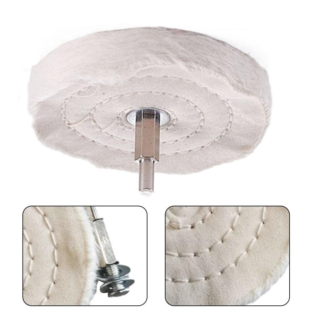 4in 100mm Buffing Polishing Wheels Cloth Polishing Mop Wheel Pad For Power/battery Drill Buffing Grinder