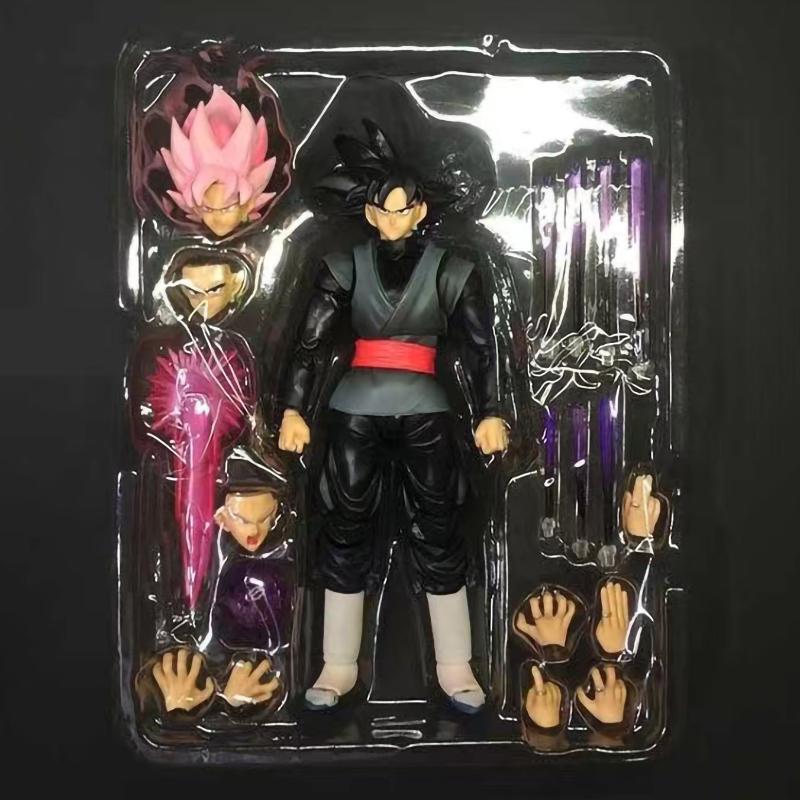Figurine d'action 16cm Dragon Ball Super Saiyan 3 Goku SHF Anime Mobile PVC Poupée de Collection Figurine Kakarotto Son Goku Modèle Jouets