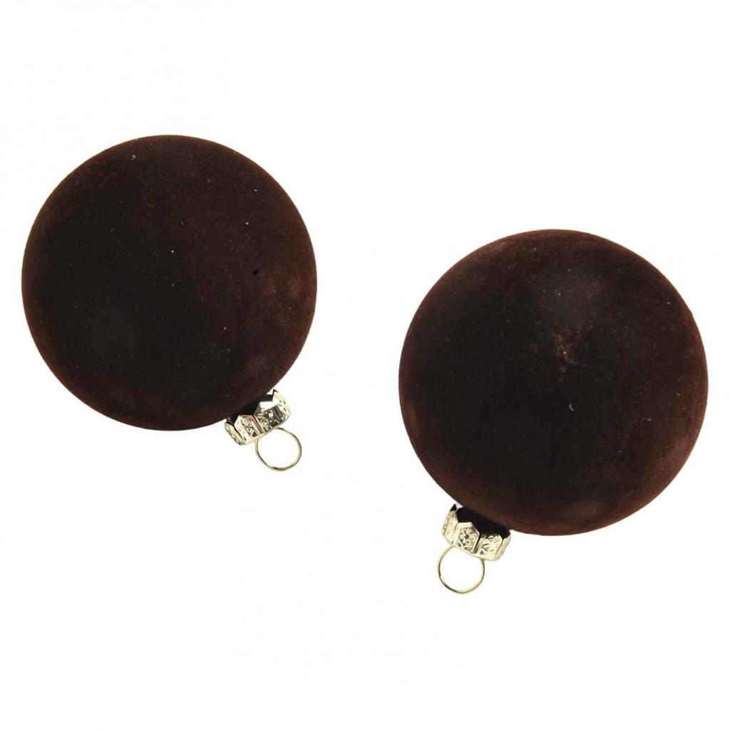 Velvet For Christmas Ornaments 12PC for Tree Mantle and Window Decoration