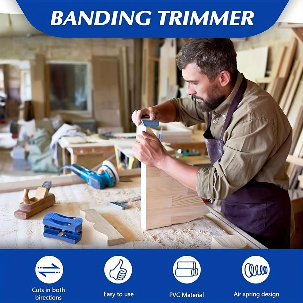 Edge Banding Trimmer, Plastic PVC Plywood Melamine Wood Manual Edge Banding, Manual Trimming Woodworking Tool